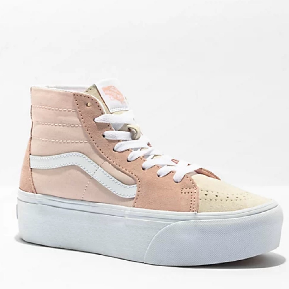 NWOT Vans Sk8-Hi Tapered Stackform Color block Platform Shoes